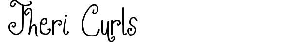 Jheri Curls font preview